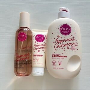 eos Peppermint Cashmere Moisturizer Trio - Pink and White